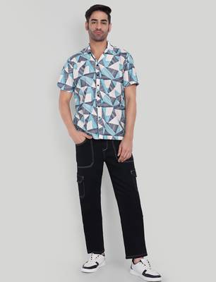 Multy color smart cotton blended  designer printed graceful casual shirt 3