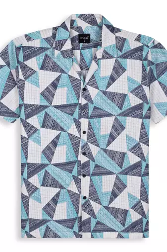 Multy color smart cotton blended  designer printed graceful casual shirt