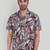 Brown color smart cotton blended  designer printed graceful casual shirt