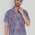 Blue color smart cotton blended  designer printed graceful casual shirt