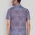 Blue color smart cotton blended  designer printed graceful casual shirt