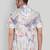 Beige color smart cotton blended  designer printed graceful casual shirt