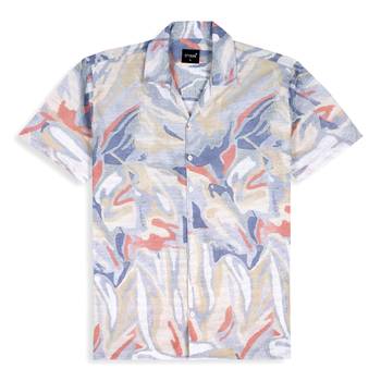 Beige color smart cotton blended  designer printed graceful casual shirt 5