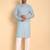 Blue color beautiful printed smart ceremonial kurta payjama