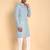 Blue color beautiful printed smart ceremonial kurta payjama