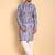Purple color beautiful printed smart ceremonial kurta payjama