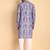 Purple color beautiful printed smart ceremonial kurta payjama
