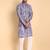 Purple color beautiful printed smart ceremonial kurta payjama