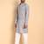 Grey color beautiful printed smart ceremonial kurta payjama