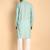 Green color beautiful printed smart ceremonial kurta payjama