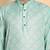 Green color beautiful printed smart ceremonial kurta payjama