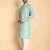 Green color beautiful printed smart ceremonial kurta payjama