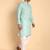 Green color beautiful printed smart ceremonial kurta payjama