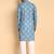 Blue color beautiful printed smart ceremonial kurta payjama