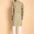 Green color beautiful printed smart ceremonial kurta payjama