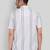 White color smart printed casual shirt for men