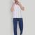 White color smart printed casual shirt for men