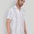 White color smart printed casual shirt for men