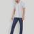 Grey color smart printed casual shirt for men