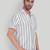 Grey color smart printed casual shirt for men