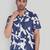 Blue color smart printed casual shirt for men
