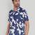 Blue color smart printed casual shirt for men