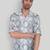 Smart and stylish blue color  designer printed shirt