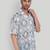 Smart and stylish blue color  designer printed shirt