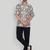 Smart and stylish brown color  designer printed shirt