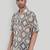 Smart and stylish brown color  designer printed shirt