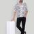 Smart and stylish grey color  designer printed shirt