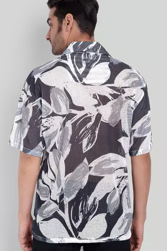 Smart and stylish black color  designer printed shirt