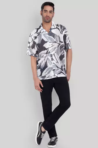 Smart and stylish black color  designer printed shirt