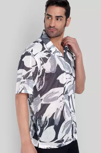 Smart and stylish black color  designer printed shirt