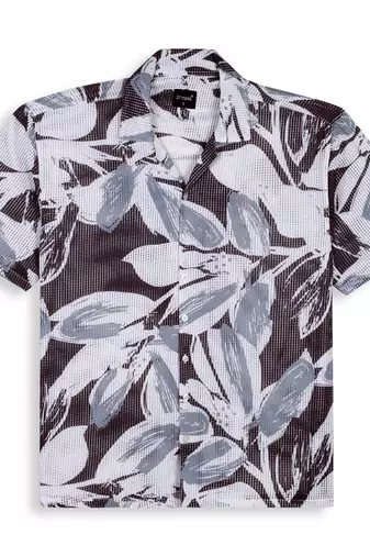 Smart and stylish black color  designer printed shirt