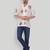 Smart and stylish brown color  designer printed shirt