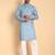Blue color smart and ethnic designer printed kurta payjama for men's festive looks