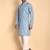 Blue color smart and ethnic designer printed kurta payjama for men's festive looks