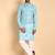 Blue color smart and ethnic designer printed kurta payjama for men's festive looks