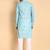 Blue color smart and ethnic designer printed kurta payjama for men's festive looks