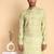 Green color smart and ethnic designer printed kurta payjama for men's festive looks