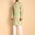 Green color smart and ethnic designer printed kurta payjama for men's festive looks