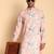 Pink color smart and ethnic designer printed kurta payjama for men's festive looks