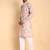 Pink color smart and ethnic designer printed kurta payjama for men's festive looks