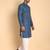 Blue color smart and ethnic designer printed kurta payjama for men's festive looks