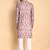 Grey color smart and ethnic designer printed kurta payjama for men's festive looks