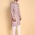 Grey color smart and ethnic designer printed kurta payjama for men's festive looks