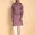 Maroon color smart and ethnic designer printed kurta payjama for men's festive looks