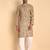Yellow color smart and ethnic designer printed kurta payjama for men's festive looks