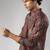 Red color smart chickoo polo fabric designer ceremonial kurta payjama